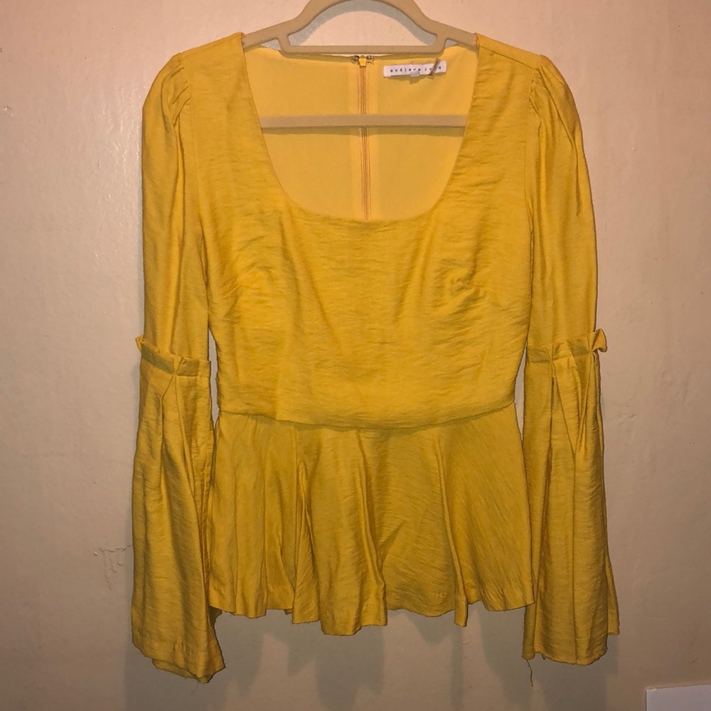 Endless Rose Bell-sleeve peplum top